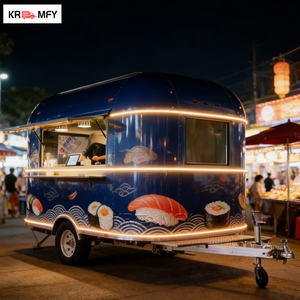 Remolque de Comida Móvil Preconectado Plug & Play con Certificación DOT CE VIN, Listo para Conectar a las Utilidades, Carro de Catering Callejero - Product Image 2