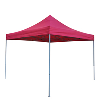 Tonnelle escamotable 3x3m, tente de réception extérieure robuste avec structure pliable en fer, imperméable, pour événements, marchés, fêtes, vente en gros