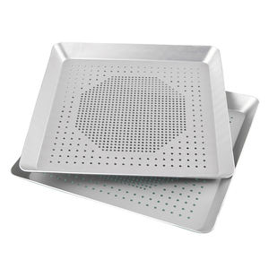 Joli moule à tarte carré perforé en aluminium anodisé, <span class=keywords><strong>plaque</strong></span> de cuisson pour boulangerie, plateau de service à pizza en aluminium, plat de cuisson pour <span class=keywords><strong>four</strong></span> - Product Image 3