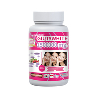 Cápsulas de Glutatión de Marca Privada 1500000mg, Vitamina Antioxidante, Píldoras para Aclarar la Piel, Suplemento de Belleza Antienvejecimiento OEM