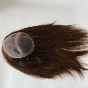 Women's Indian Remy Hair <b>Toupee</b> & Wigs for Thinning Hair-Natural Wave PU Base 100% Hand Tied Soft Smooth Feeling Custom Made - Product Image 5