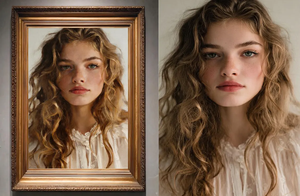 Peinture à l'huile à partir de <span class=keywords><strong>photo</strong></span>, portrait peint à la main, <span class=keywords><strong>effet</strong></span> peinture à l'huile, portrait féminin personnalisé, cadeau pour elle, cadeau d'anniversaire - Product Image 4