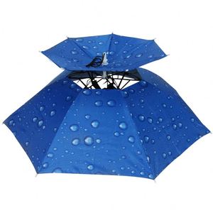 Foldable Sun Headwear Fishing Hiking Golf Beach Hat Head Hats Outdoor Sports Camping <b>Umbrella</b> - Product Image 1