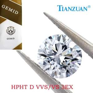 HPHT Lab Grown Diamond Piedra suelta 0.5ct-1.5ct D Color VVS1 VS1 Claridad 3EX Corte Forma redonda Certificado por <span class=keywords><strong>GEMID</strong></span> - Product Image 2