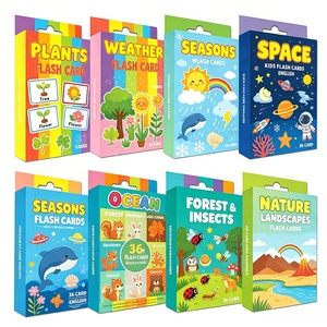 Flashcard per Bambini da 12 Mesi, Carte in Carta Spessa per il Riconoscimento delle Forme, Sviluppo del Vocabolario e dell'Apprendimento Linguistico per Bambini - Product Image 3
