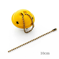 12cm cuivre métal boule chaînes cuivre couleur boule Hain clé boucle rétractable bricolage artisanat cordon étiquette connecteurs