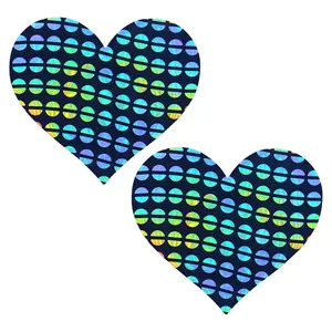 Multi Designs Custom Pasties Sticker For Rave Festival Holographic Disposable Pasties Sexy Sticker Nipple Covers Women