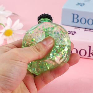 Juguete Antiestrés de Compresión con Forma de Botella de Perfume de Maltosa, con Purpurina y Lentejuelas, de Rebote Lento - Product Image 4