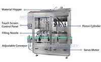 Machine de remplissage et de bouchage entièrement automatique à 4 têtes, haute technologie, pour liquides antigel, avec suivi sous-marin et fonction anti-gel