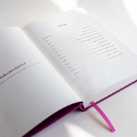 Journal de réflexion quotidienne sur le bien-être personnel, couverture rigide personnalisée, planificateur quotidien personnel avec marque-page, journal de gratitude, carnet de bien-être