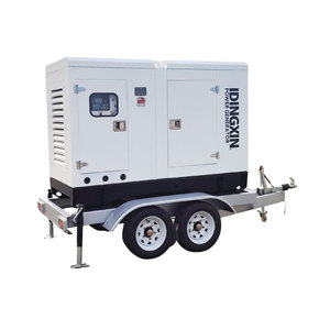Generadores Silenciosos Móviles Tipo Remolque de 30 kVA, 40 kW, 50 kVA, 60 kVA, 80 kW, 100 kVA, Refrigerados por Agua, de Alta Calidad - Product Image 1