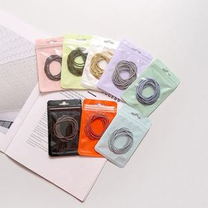Sac imprimé sérigraphié avec fermeture éclair perlée couleur macaron, résistant à l'humidité, pour emballage cadeau, bijoux, bonbons, couleurs <span class=keywords><strong>pastel</strong></span> douces - Product Image 3