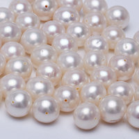 2024 vente en gros 4A perles de perles d'eau douce naturelles de culture blanches-perles d'eau douce rondes en vrac perles en vrac
