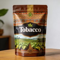 Sachets d'emballage pour feuilles de cigare, imperméables, brillants, personnalisables, nouveau style, emballage de feuilles entières naturelles