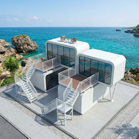 Casa Prefabricada Modular Tipo Cabaña Apple, Apartamento Estudio Moderno, Mini Villa Prefabricada, Edificio Modular Combinado