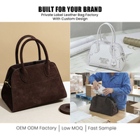 Fournisseurs de sacs à main Prix d'usine ODM Sacs à main rétro haut de gamme personnalisés pour femmes Sacs à main en cuir suédé pour femmes