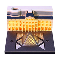 Bloc-notes 3D personnalisé, calendrier, bloc-notes Le Louvre, marque-page, ensemble de papeterie, décoration de bureau, souvenir, cadeau de Noël, cadeau d'anniversaire