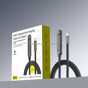 240W Yüksek Güçlü Tip C Kablo Tablet Çinko Alaşımlı Örgülü Dirsek Kablo, Ayarlanabilir Katlanabilir Telefon Standı ile 1.5m, iPhone 17 16 için - Product Image 4