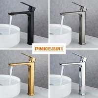 Robinet de lavabo moderne en alliage de zinc chromé avec cartouche céramique, ensemble de robinetterie de douche à poignée unique, disponible en OEM, pour salle de bain et terrasse.