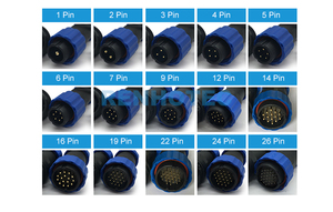Jelen-conector SP21 de 9 pines a prueba de agua, 9 pines, conector hembra SP2112/S9 a arné<span class=keywords><strong>s</strong></span> de cable, Terminal negro - Product Image 6