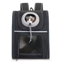 Sac à dos moderne et portable pour chat et petits animaux, 5 kg, grande capacité, respirant, pliable, en tissu Oxford, filet PVC, fermeture éclair en fil d'acier