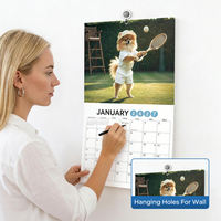 Calendrier mural personnalisé en gros pour le fitness 2027 – Calendrier mensuel sur le thème de l'entraînement et des exercices de gym, idéal pour les cadeaux d'entreprise