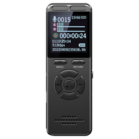Enregistreur vocal numérique professionnel V65 Batterie au lithium Type-c Appareil d'enregistrement audio rechargeable Enregistreur éducatif 32 Go