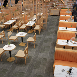 Xzy Dệt Mây Rắn Gỗ Thép Không Gỉ Cơ Sở Cafe <span class=keywords><strong>Bar</strong></span> Bảng Và Ghế Đặt Cho Ăn Uống Khách Sạn Nhà Hàng Burger Cửa Hàng - Product Image 2