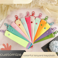 En gros, cordons en nylon personnalisables toutes couleurs, vierges pour personnalisation DIY, rubans, pendentifs pour sacs et ornements suspendus pour bagages