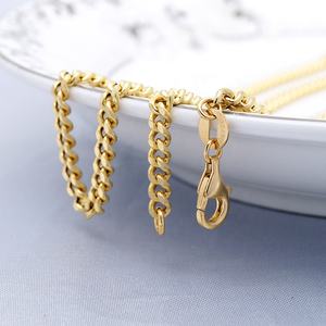 สร้อยคอทองแท้ Au750สำหรับผู้ชาย,สร้อยคอทองคำขาว18K ขอบ3มม. ขายส่ง - Product Image 5