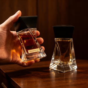 Flacon de parfum vide transparent personnalisé de 75 ml avec pulvérisateur à pompe, design unique, emballage et <span class=keywords><strong>bouchon</strong></span> exclusifs - Product Image 2