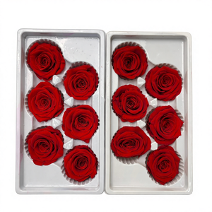 Rose éternelle conservée, fleur de 5 à 6 cm, grand coffret cadeau, bouquet en gros de Chine - Product Image 1