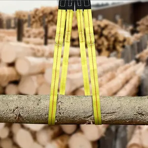 สายรัดสลิงแบบแบนทำจากโพลีเอสเตอร์กันลื่นแข็งแรงและใช้งานได้เต็มที่สำหรับการยก - Product Image 6