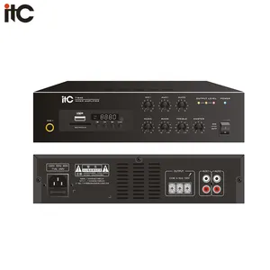 TOP selling 20W 40W 60W class d audio echo amplifier Mini Mixer Amplifier with MP3/Bluetooth desktop constant voltage amplifier