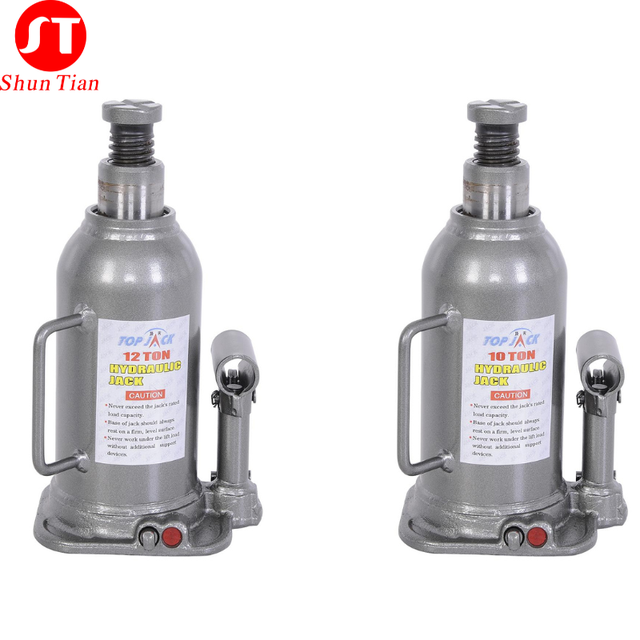 TOP JACK 12 Ton Hydraulic Welded Bottle Jack Lifting Car Repair Tools High Quality 1 Year Warranty Factory Price