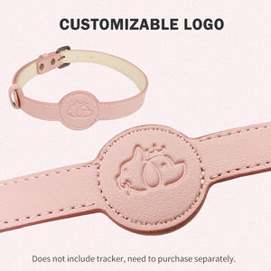 2025 nuevo duradero personalizado al por mayor de cuero de lujo impermeable seguimiento Airtag lindo Premium seguimiento mascota gato perro collares - Product Image 2