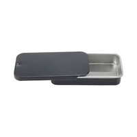 Vente en gros de boîtes métalliques en fer blanc Meys personnalisées de luxe rectangulaires vides avec couvercle coulissant emballage solide de parfum contenant de savon baume à la menthe