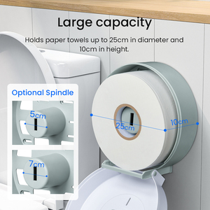 <span class=keywords><strong>Distributeur</strong></span> de <span class=keywords><strong>papier</strong></span> de soie moderne en plastique manuel et mural pour salle de bain <span class=keywords><strong>Rouleau</strong></span> géant pour toilette d'hôtel Style manuel - Product Image 3
