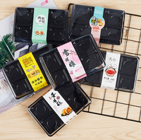 Kotak Sandwich Mini PET Transparan, Kotak Penyimpanan Makanan Plastik, Buatan Guangdong, Kotak Takoyaki