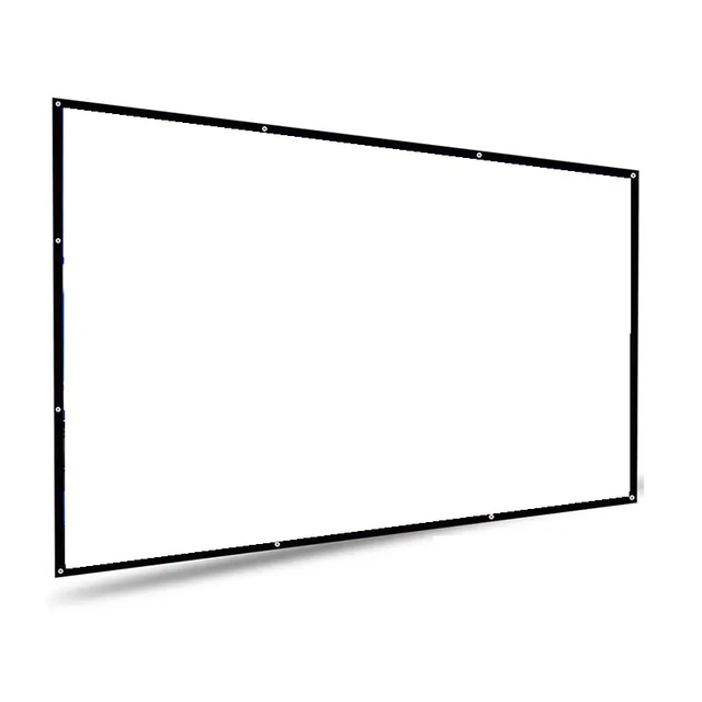 100 Inch Matte White 16:9 Fixed Projection Screen for Home Theater Office Hotel Outdoors Advertisement Projector