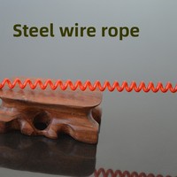 Lanière de sécurité pour canne à pêche en uréthane, 3 m, extensible, anti-perte, avec sangle Velcro et clips métalliques pour bateau, kayak, pêche