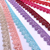 Usine mode nouveau Design couleur Dantelle dentelle brillante broderie séquence Gupure dentelle garniture