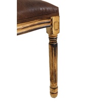 5KS24501-29 Kd Meubles de maison, chaise moderne à dossier haut en bois massif brun, très vendue, pour mariage, salon et parc