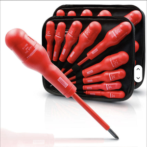 9-piece DIY Grade Multi-purpose Electrician Repair <b>Tool</b> Kit Insulated PP Handle Magnetic Screwdriver Set Slotted Bits 3-Year Ind - Product Image 4