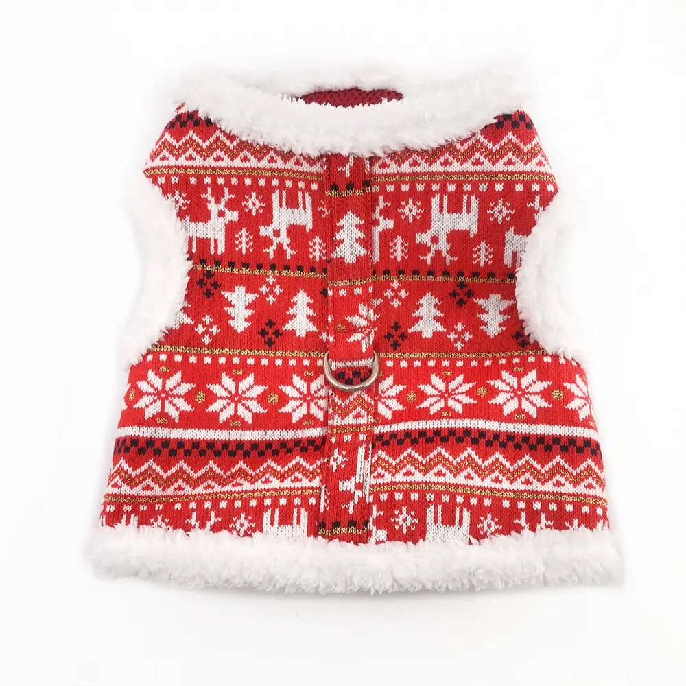 Fashions Hond Kleding Winter Warm Fleece Luxe Kerst Rode Hond Trui Hond Kleren