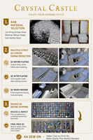 Strass à coudre Navette en verre cristal à dos plat, non thermocollants, 2 trous, dos argenté, vente en gros en vrac pour vêtements, mariages et projets DIY