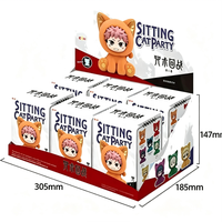 Authentique Jujutsu Kaisen : Série de peluches chat assis en boîte mystère – Prévente – Jouet tendance, pendentif, cadeau – Japon – Unisexe