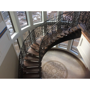 Handmade Customized Wrought Iron Stair <strong>Railings</strong> with Geometric Designs Home Renovation or <strong>Loft</strong> Projects - Product Image 3