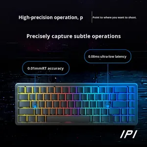 Tastiera Meccanica da Gaming <span class=keywords><strong>IPI</strong></span> RAIN65PRO di Seconda Generazione, 67 Tasti, in Alluminio, Retroilluminazione RGB, Switch Magnetici Gateron, USB - Product Image 2