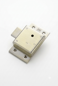 Serrure de placard robuste à double action 85 mm avec corps en acier inoxydable, mécanisme de verrouillage en laiton et clé en fer – Quincaillerie pour meubles - Product Image 3